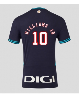 Athletic Bilbao Nico Williams #10 Maglia Gara Trasferta Repliche 2025-26 Maniche Corte
